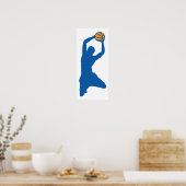 Basketball-Silhouette Poster (Küche)