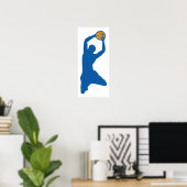Basketball-Silhouette Poster (Heimbüro)