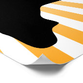 Basketball-Silhouette Poster (Ecke)