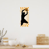 Basketball-Silhouette Poster (Küche)