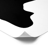 Basketball-Silhouette Poster (Ecke)