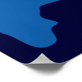 Basketball-Silhouette Poster (Ecke)