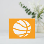 Basketball-Silhouette Postkarte (Stehend Vorderseite)