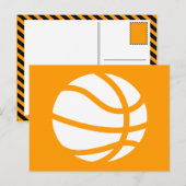 Basketball-Silhouette Postkarte (Vorne/Hinten)