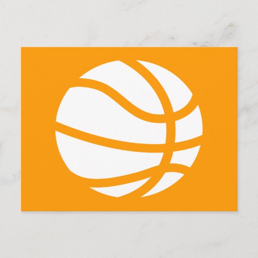 Basketball-Silhouette Postkarte (Vorderseite)