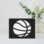 Basketball-Silhouette Postkarte (Stehend Vorderseite)