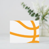 Basketball-Silhouette Postkarte (Stehend Vorderseite)