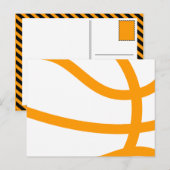 Basketball-Silhouette Postkarte (Vorne/Hinten)