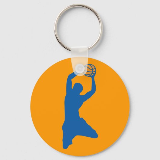 Basketball-Silhouette Schlüsselanhänger (Vorderseite)