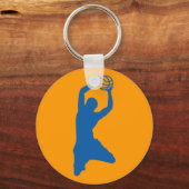 Basketball-Silhouette Schlüsselanhänger (Vorderseite)