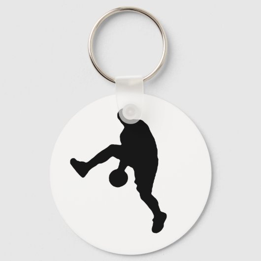 Basketball-Silhouette Schlüsselanhänger (Vorderseite)