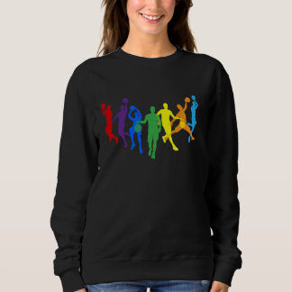 Basketball Silhouette Spieler Silhouetten Sweatshirt