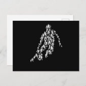 Basketball-Silhouette Sportballmannschaft Postkarte (Vorne/Hinten)