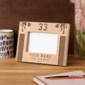 Basketball Silhouette Sportgewähr Geätzte Rahmen (Links)