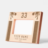 Basketball Silhouette Sportgewähr Geätzte Rahmen (Links)