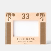 Basketball Silhouette Sportgewähr Geätzte Rahmen (Vorderseite)