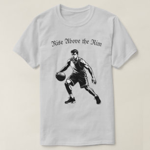 Basketball Silhouette T - Shirt - Aufstieg über de