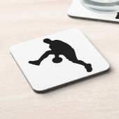 Basketball-Silhouette Untersetzer (Linke Seite)