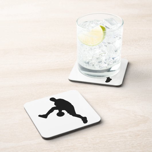 Basketball-Silhouette Untersetzer (Rechte Seite)