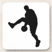 Basketball-Silhouette Untersetzer (Vorderseite)