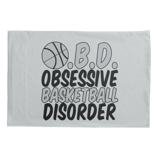 Basketball Silver/Schwarz Kissenbezug (Rückseite)