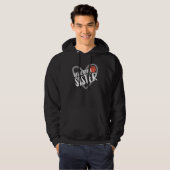 Basketball Sister Heart Hoodie (Vorne ganz)