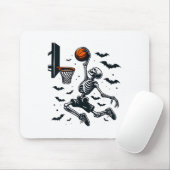 Basketball Skeleton Halloween Skeleton Basketball Mousepad (Mit Mouse)