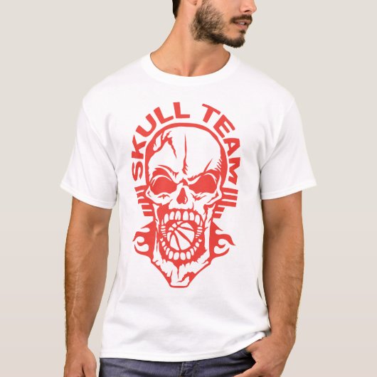 BASKETBALL SKULL TEAM TODESKOPF MIT LOGO T-Shirt (Vorderseite)