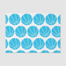BASKETBALL (SKY BLUE) SEIDENPAPIER