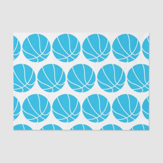 BASKETBALL (SKY BLUE) SEIDENPAPIER (Vorderseite)