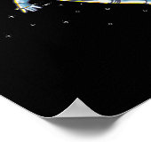 Basketball Slam Dunk Astronaut Space Poster (Ecke)