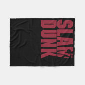 Basketball Slam Dunk Fleecedecke (Vorderseite (Horizontal))