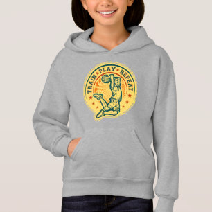 Basketball-Slam-Dunk im Vintage-Design Hoodie