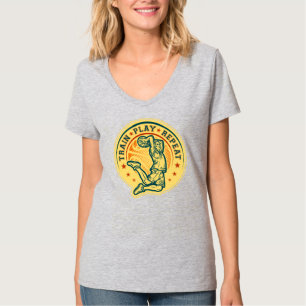 Basketball-Slam-Dunk im Vintage-Design T-Shirt