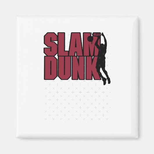Basketball Slam Dunk Magnet (Vorne)
