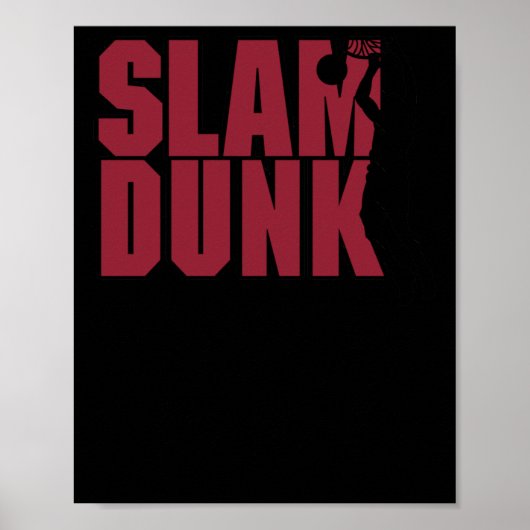Basketball Slam Dunk Poster (Vorne)
