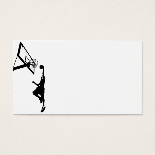 Basketball Slam Dunk Silhouette (Vorderseite)