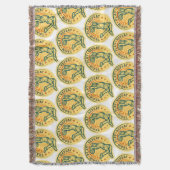 Basketball-Slam-Dunk-Vintage-Design Decke (Vorderseite Vertikal)