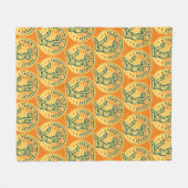 Basketball-Slam-Dunk-Vintage-Design Fleecedecke (Vorderseite (Horizontal))