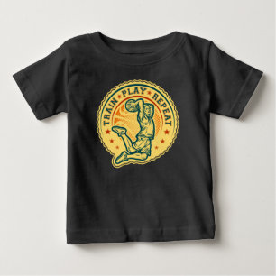 Basketball Slam Dunk Vintages Design Baby T-shirt