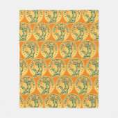 Basketball Slam Dunk Vintages Design Fleecedecke (Vorderseite)