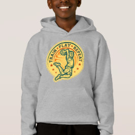Basketball Slam Dunk Vintages Design Hoodie