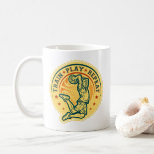 Basketball Slam Dunk Vintages Design Kaffeetasse