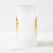 Basketball Slam Dunk Vintages Design Mattglas Bierglas (Mittel)