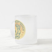 Basketball Slam Dunk Vintages Design Mattglastasse (Vorderseite Links)