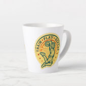 Basketball Slam Dunk Vintages Design Milchtasse (Rechte Ecke)