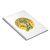 Basketball Slam Dunk Vintages Design Notizblock (Rechte Seite)