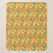 Basketball Slam Dunk Vintages Design Sherpadecke (Vorderseite)
