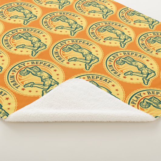Basketball Slam Dunk Vintages Design Sherpadecke (3/4)
