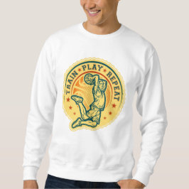 Basketball Slam Dunk Vintages Design Sweatshirt